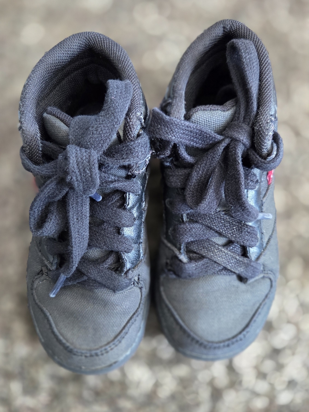 Levi's Kids Black High-Top Sneakers with Red Logo Tab